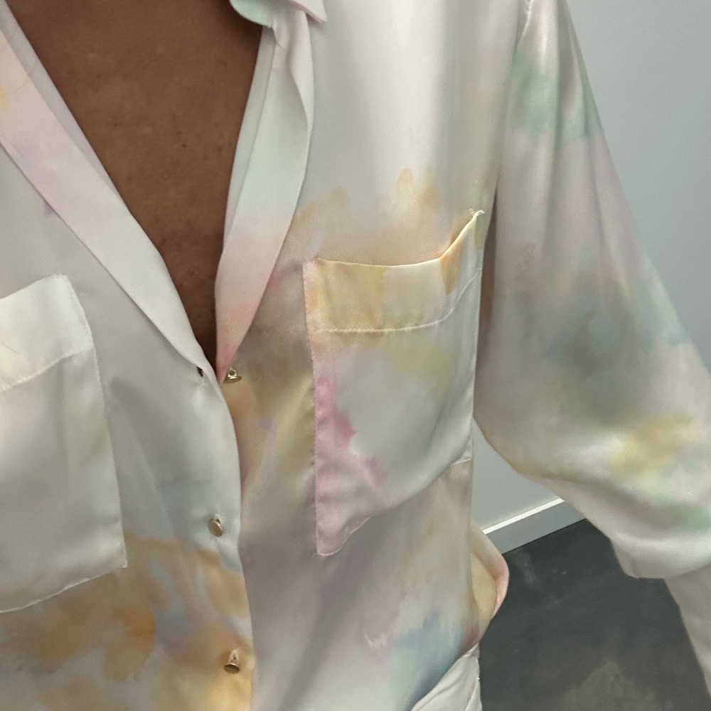 Chic Watercolor Blouse
